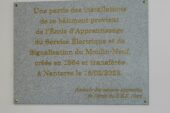 Inauguration plaque commémorative