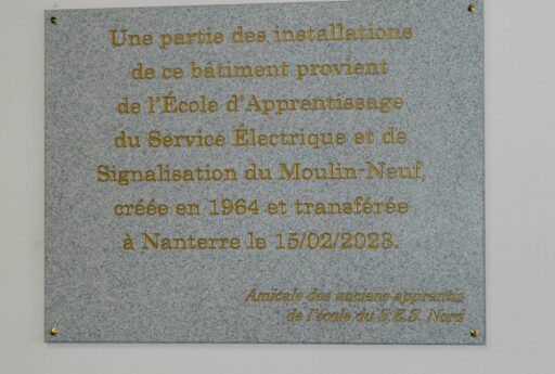 Inauguration plaque commémorative